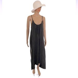 LOVE STITCH Olive Green Gauze Maxi Dress Size S/M